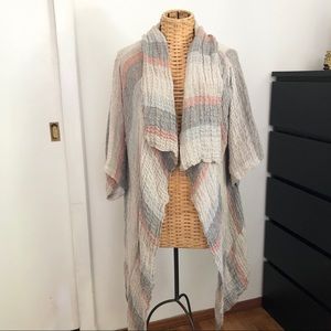 Marilu Moda linen waterfall jacket S